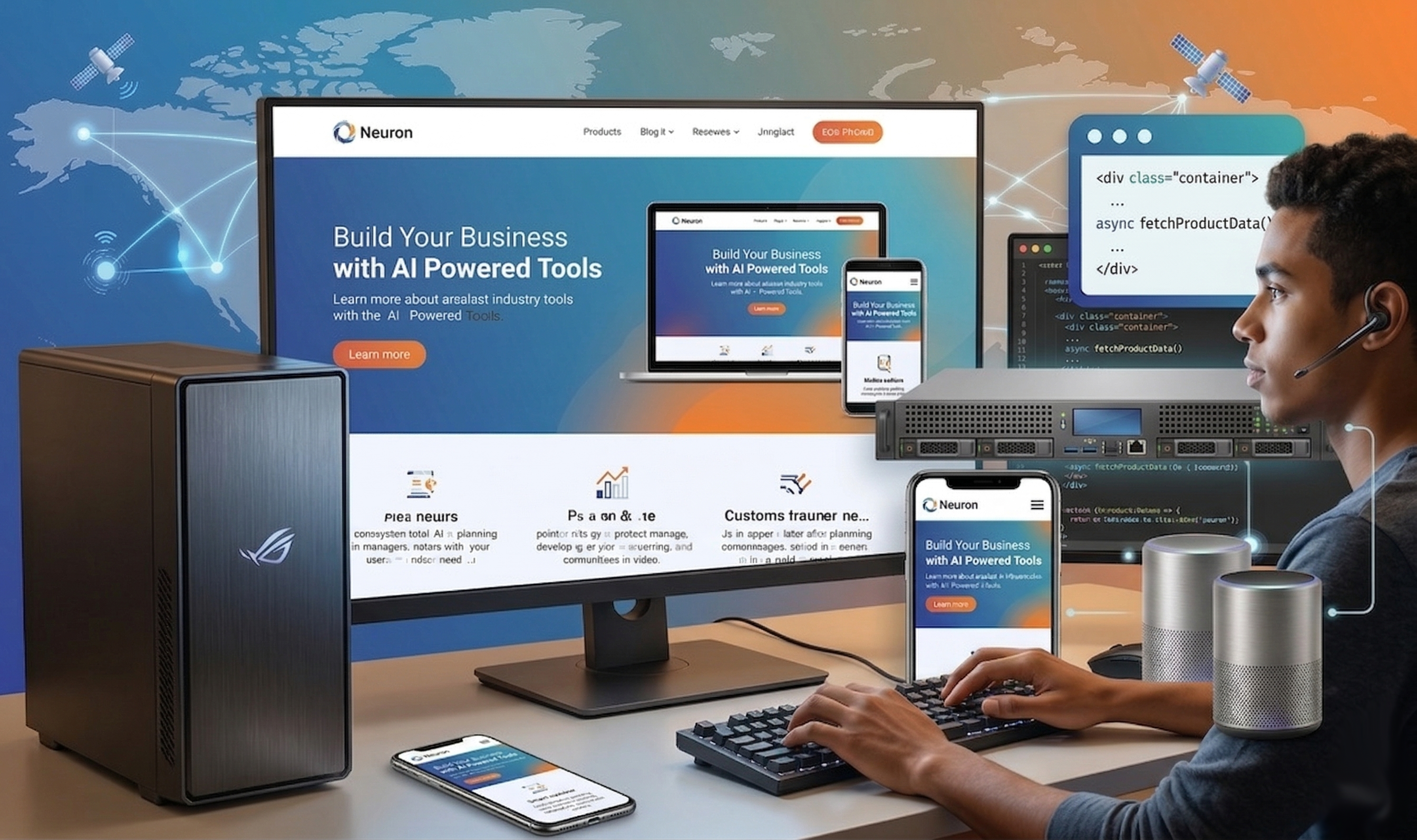 Responsive website development examples by QROAD Philippines displayed on mobile and desktop